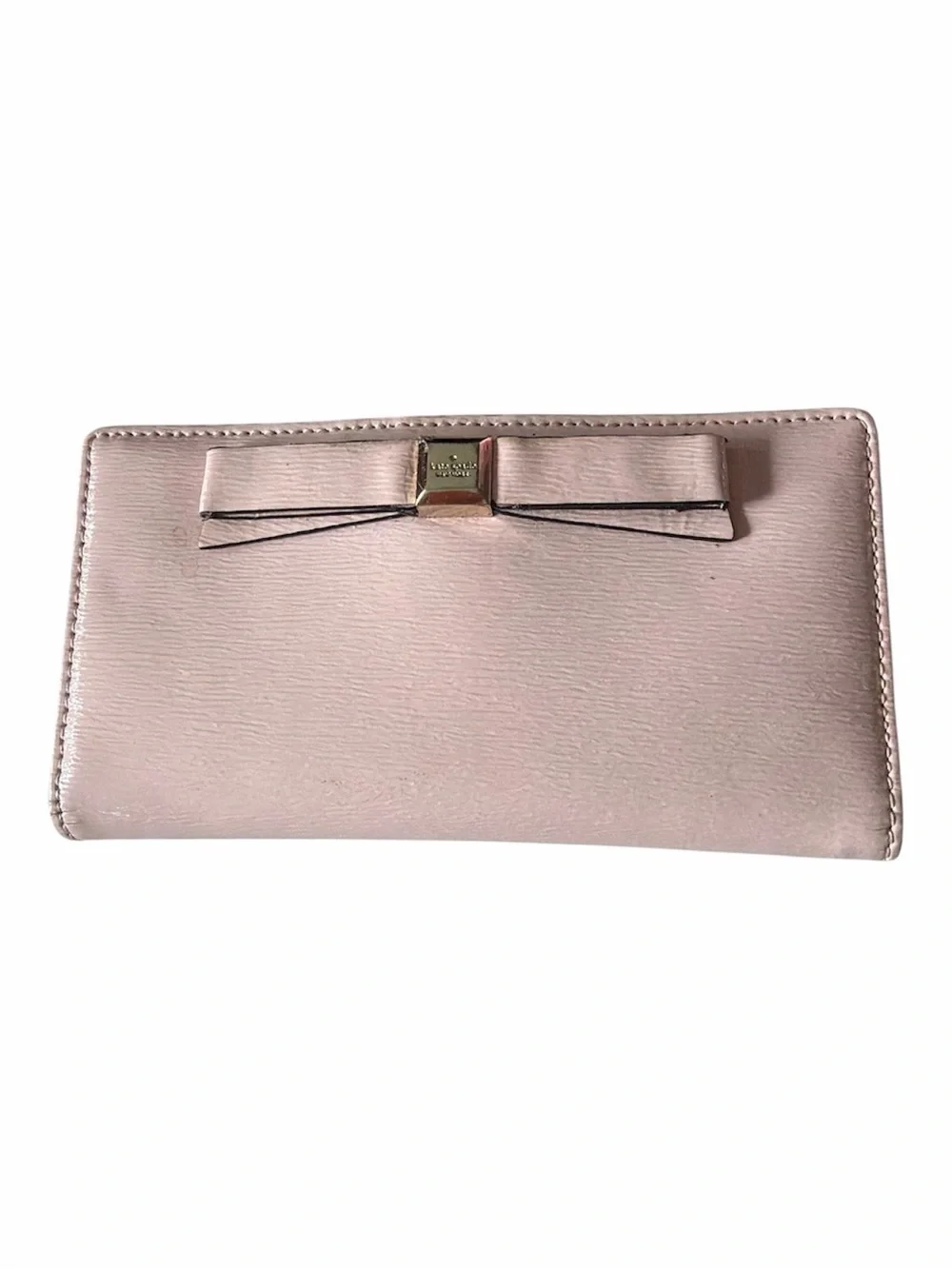 kate spade Pale Pink Bow Accent Continental Wallet